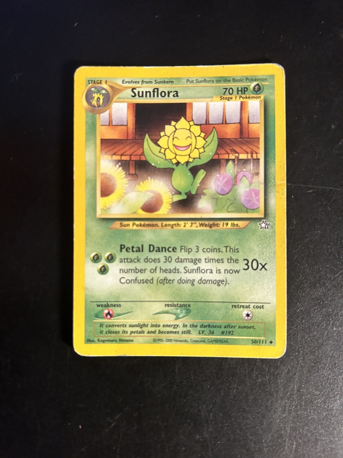 Pokémon TCG Sunflora Neo Genesis 50 Regular Unlimited Uncommon