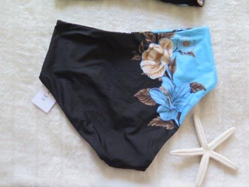 Seafolly 10DD Garden Party U/W Fixed Tri & 10 Garden Party High Waist Pant Black - Picture 13 of 18