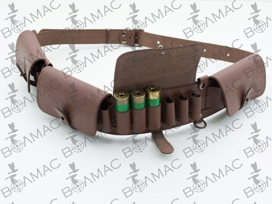 Quality Leather Cartridge Belt 24 Shotgun Shell Holder Bandolier  20-16-12Ga. 
