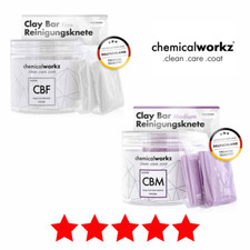 ChemicalWorkz Reinigungsknete Magic Clay Bar Knete Auto 2×50g medium fein