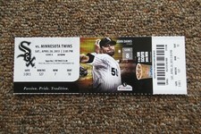 CHICAGO WHITE SOX VS TWINS 4/20/2013 FULL TICKET ~ ALEJANDRO DE AZA HR