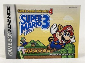 Super Mario Advance 4 (gioco e manuale Game Boy Advance, NES Super Mario Bros. 3)