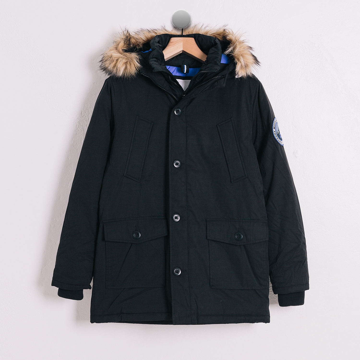 SUPERDRY JAPAN UK FAUX FUR HOODED 