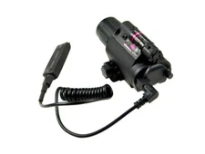Tactical LED Flashlight and Red Laser Sight Combo