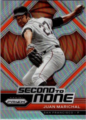 JUAN MARICHAL 2023 PANINI PRIZM SECOND TO NONE SILVER INSERT CARD #SN13