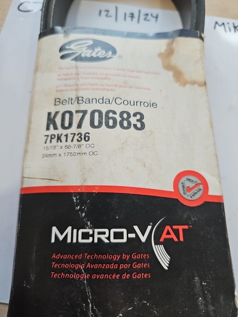 竹石7 DUNLOP K070683 / 7PK1736 Premium Serpentine Drive Belt For