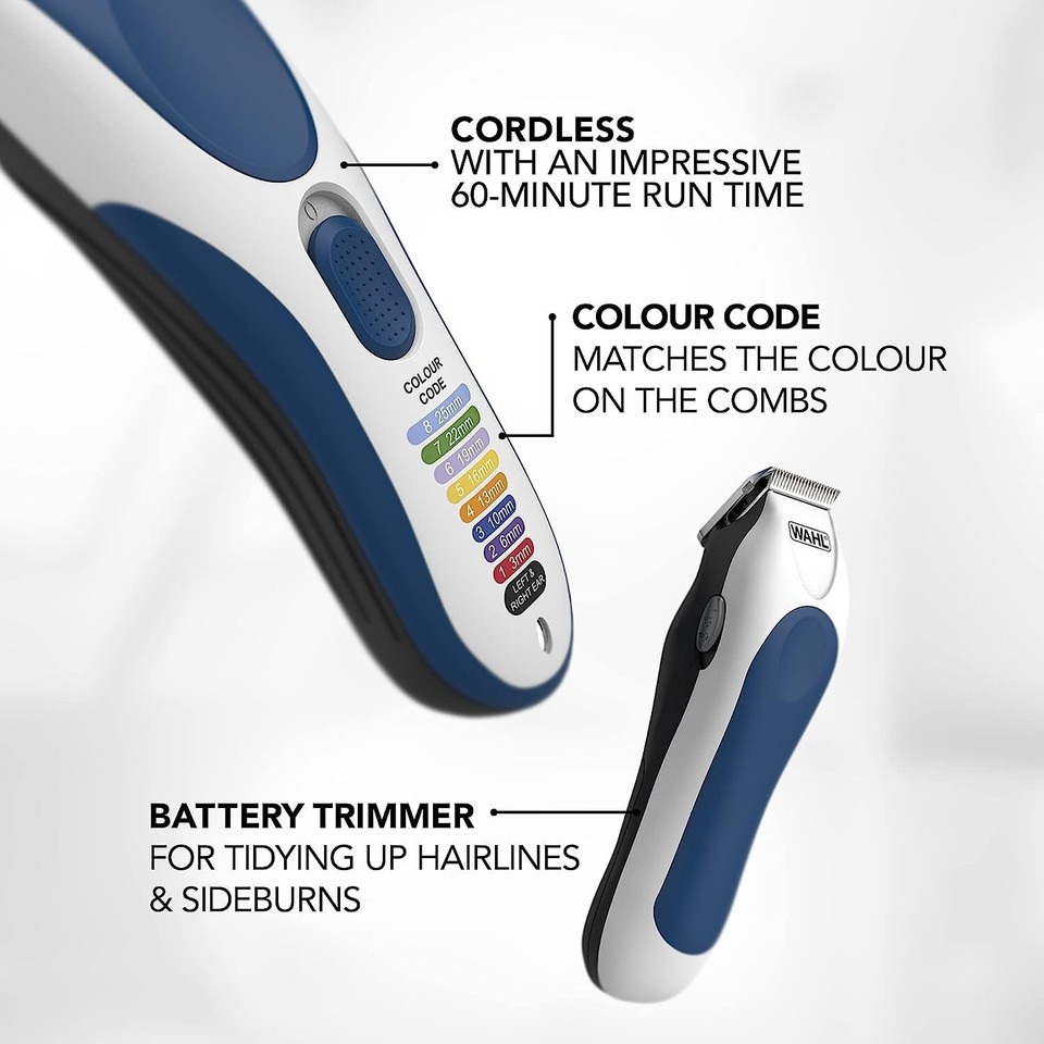 Wahl Colour Pro Cordless Combi Kit, Hair Clippers for Men 9649317