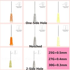 Dental Irrigation Needle Disposable Syringe Tips 25G/27G/30G Side Hole Notched