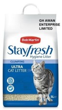 Bob Martin Stayfresh Hygeine Litter Ultra Clumping Cat Litter - 5 Ltr