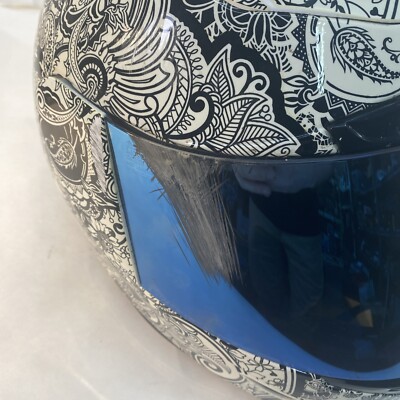 Icon Airmada Chantilly Helmet Skull Mint Large w/SENA 10C PRO