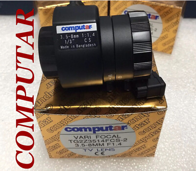 Computar CCTV Lens 3.5-8mm Auto Iris CS 1/3'' 1:1.4 Security Camera TG2Z3514FCS-2