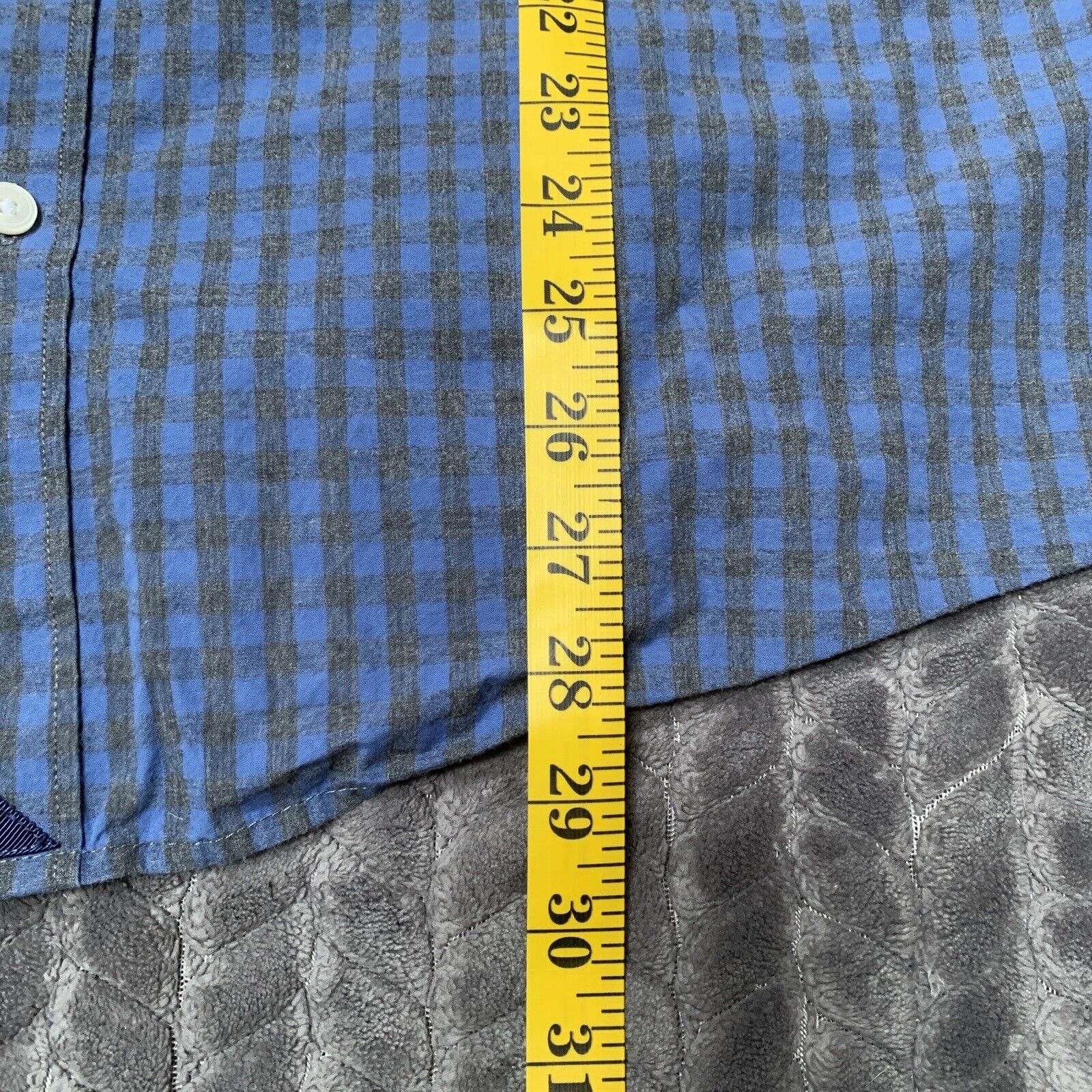 UNTUCKit Shirt Mens XL Blue Gray Long Sleeve Butt… - image 11