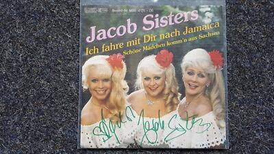 Jacob Sisters - Ich fahre mit Dir nach Jamaica 7'' Single signiert mit Autogramm