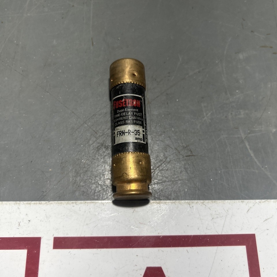 FRN-R-35 35A Fusetron Dual Elem Time-Delay Current Limiting Fuse Class ...