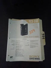 Sony TCS-310 service manual original repair book 