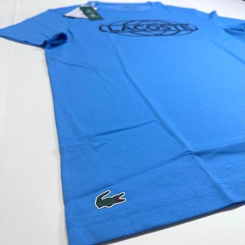 Lacoste New Blue T-Shirt Frech Designer Golf Tennis Ultra Casual Fashion Lounge - Picture 5 of 8