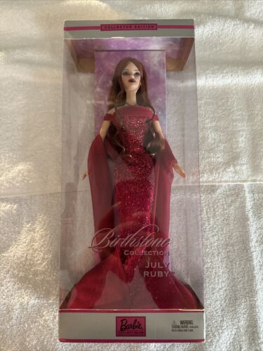2002 Mattel Birthstone Collection July Rubies Barbie #B3415 New