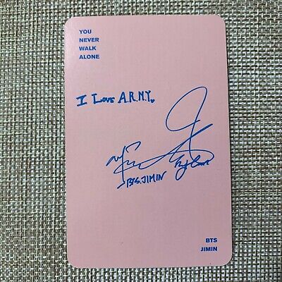 Jimin You never walk alone photocard