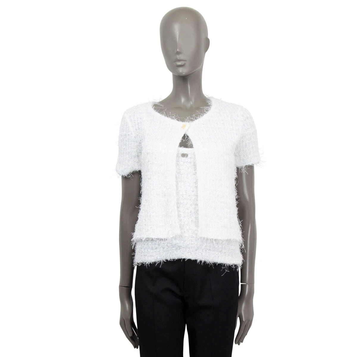White chanel sweater cheap