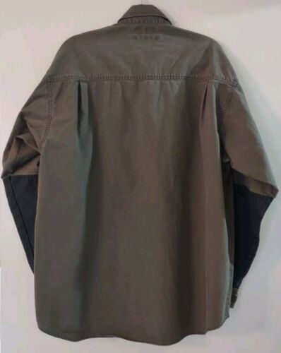 Columbia Heavy Shooting Shirt Briarshun XL Button Long Sleeve Color Block Patch - Picture 2 of 8