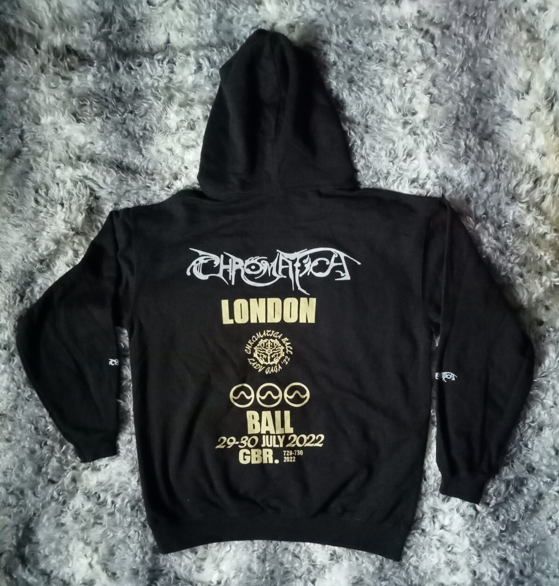 LADY GAGA Chromatica Ball OFFICIAL HOODIE Sweatshirt LONDON, July  2022