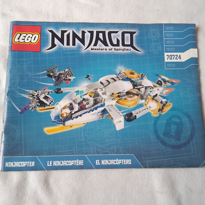 LEGO 70724 NinjaCopter Ninjago Instruction Manual Only No Bricks