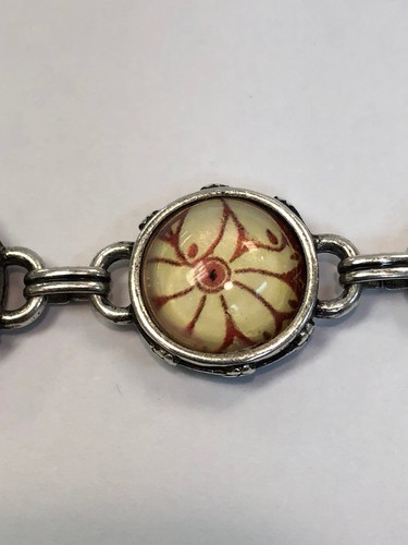 Bellissimo bracciale LUCKY YOU maglia floreale rotonda 8,5" - Foto 8 di 12