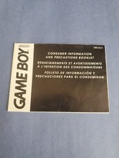 Game Boy Consumer Information And Precautions Booklet Fold Out DMG-USA-5