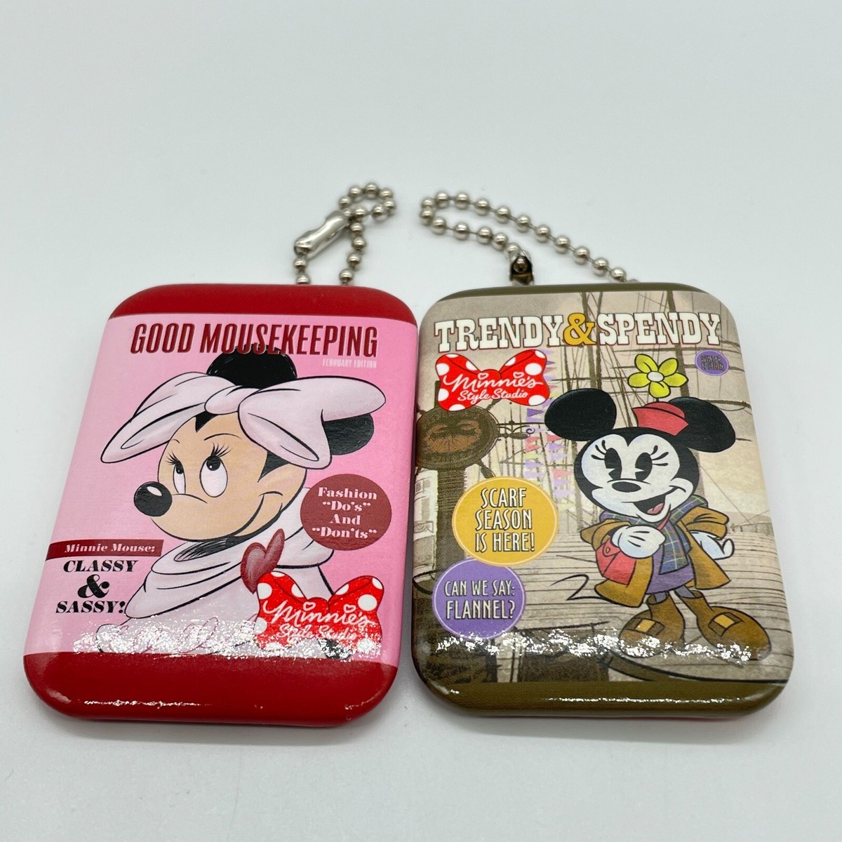 Tokyo Disney Resort Capsure Toy Minnie Style Studio Square Button