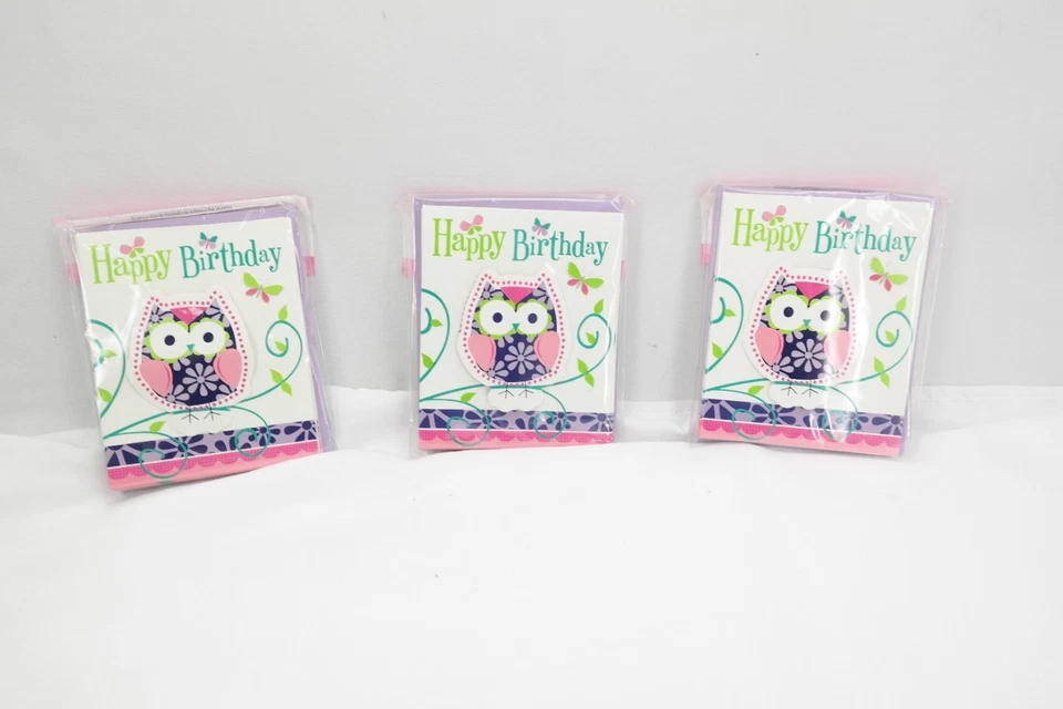 Happy Birthday Invitations Owl Pal / 6 Pack / 8 Count Party  = 48 TF - Image 4 of 4