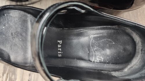 Christian Louboutin Miss Jane 55mm Patent Calf Black Pumps Heels Shoes 34 EU - Picture 12 of 24