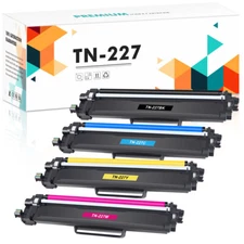 4 Pack Toner Compatible With Brother TN227 223 MFC-L3770CW HL-L3210CW L3290CDW