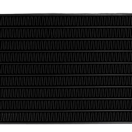 10 Row AN10 Engine Oil Cooler + 3/4-16 & M20 Filter Relocation Adapter Kit Black - Picture 5 of 12