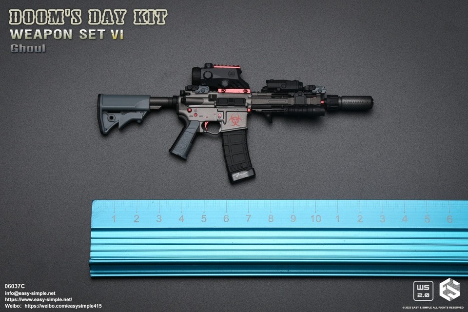 1:6 scale Easy & Simple Doom's Day Kit Weapon Set VI Ver C Ghoul 06037C ...