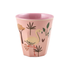 Rice Kleine Kinderbecher - Pink - Pink Jungle Animal Print