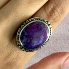 ⚡️flash sale⚡️ sterling silver vintage purple turquoise ring size 8.75