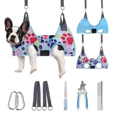 Dog Grooming Hammock Harness for Dogs  Cats with Pet Nail Clipper Trimmer - ...