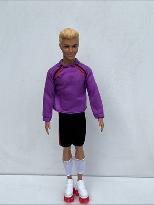 Barbie Ken Rollschuh Puppe Mattel Rollerblade Outfit Figur Spielzeug