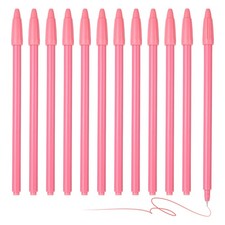 12Pcs Colored Gel Ink Pens, 0.5mm Coral Pink Gel Ink Ballpoint Pens, Coral Pink