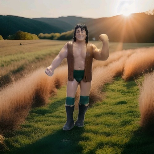 Vintage Cowboy Bob Orton 1987 LJN WWF Rubber Wrest...