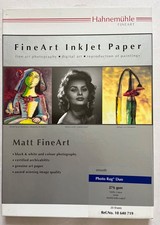 Image of Hahnemuhle Photo Rag Duo, Matt Fine Art inkjet paper. A4 276gsm. 20 sheets New!