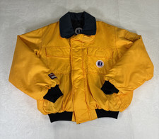 Mustang Survival MJ6214 Type 3 Flotation Jacket XL 46-50in Yellow  Navy Blue