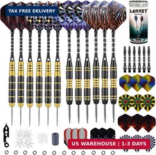 Darts Metal Tip Set, 20 Grams and 24 Grams Steel Tip Darts Set, Professional Met