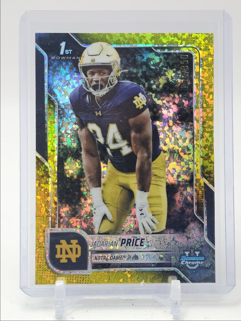 JADARIAN PRICE 2025 BOWMAN CHROME U 1ST YELLOW MINI DIAMOND /350 Q4770