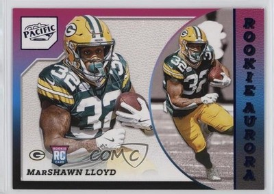 2024 Panini Encore Rookie Aurora Blue 30/35 Marshawn Lloyd #15 RC 8mm