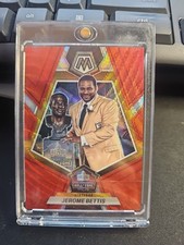 2023 Panini Mosaic Hall of Fame Red Wave Prizm /9 Jerome Bettis #279 HOF