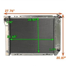 557 Aluminum Radiator Fit For 1980-1983 Ford Broncof-100 F-150 F-250 F-350 4.9l