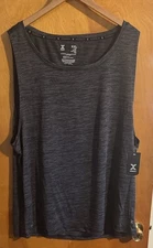 Black Mesh Tank Top Mens XXL Xersion Wicking