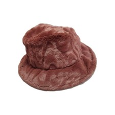 Nike Adult Unisex Sz L Apex Faux Fur Swoosh Bucket Hat Red Sepia HF7194-218