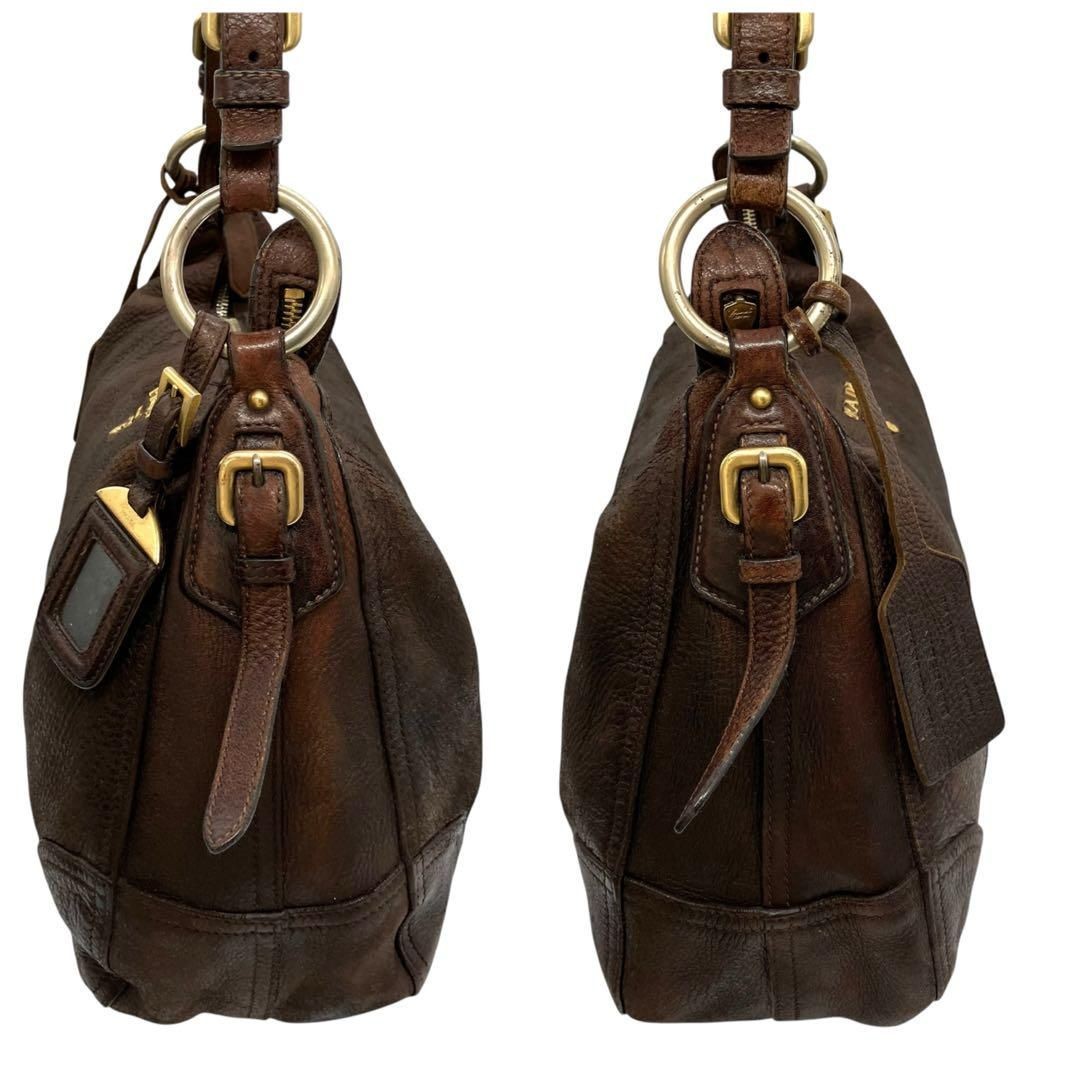 バッグ PRADA CERVO ANTIK Leather Large Hobo PRADA CERVO ANTIK Leather Large Hobo From Japan | eBay